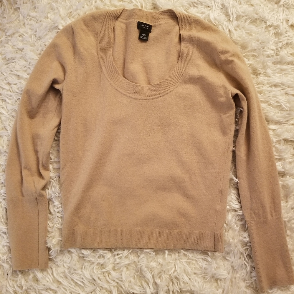 Club Monaco Merino Wool Scoop Neck Sweater
